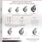 Service Caster 8 Inch Rubber on Aluminum Wheel Rigid Caster with Roller Bearing SCC-30R820-RAR - alternate 4